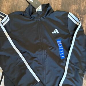 Adidas Kids Black Athletic sweater size 14/16